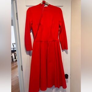 Vixen by Micheline Pitt Vibrant Red Long Sleeve Dress